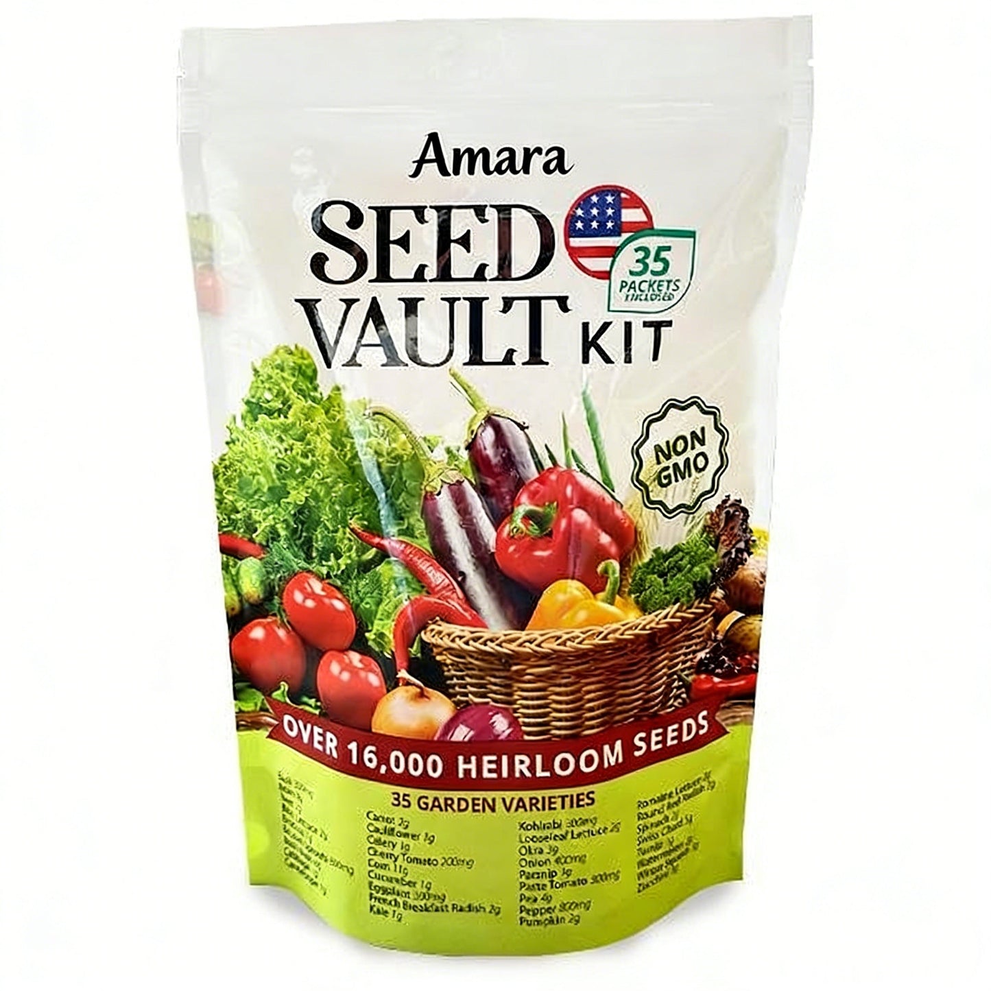 🚨 Grow Your Own Organic Veggies At Home | 35-Variety Seed Vault Kit🥦🥬🫑🌽🥔