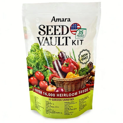 🚨 Grow Your Own Organic Veggies At Home | 35-Variety Seed Vault Kit🥦🥬🫑🌽🥔